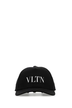 Valentino Garavani Black Cotton Baseball Cap