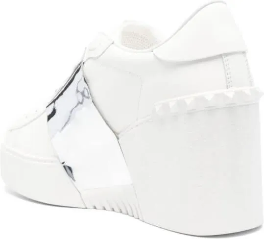 Valentino Garavani Open Disco 85mm leather sneakers White