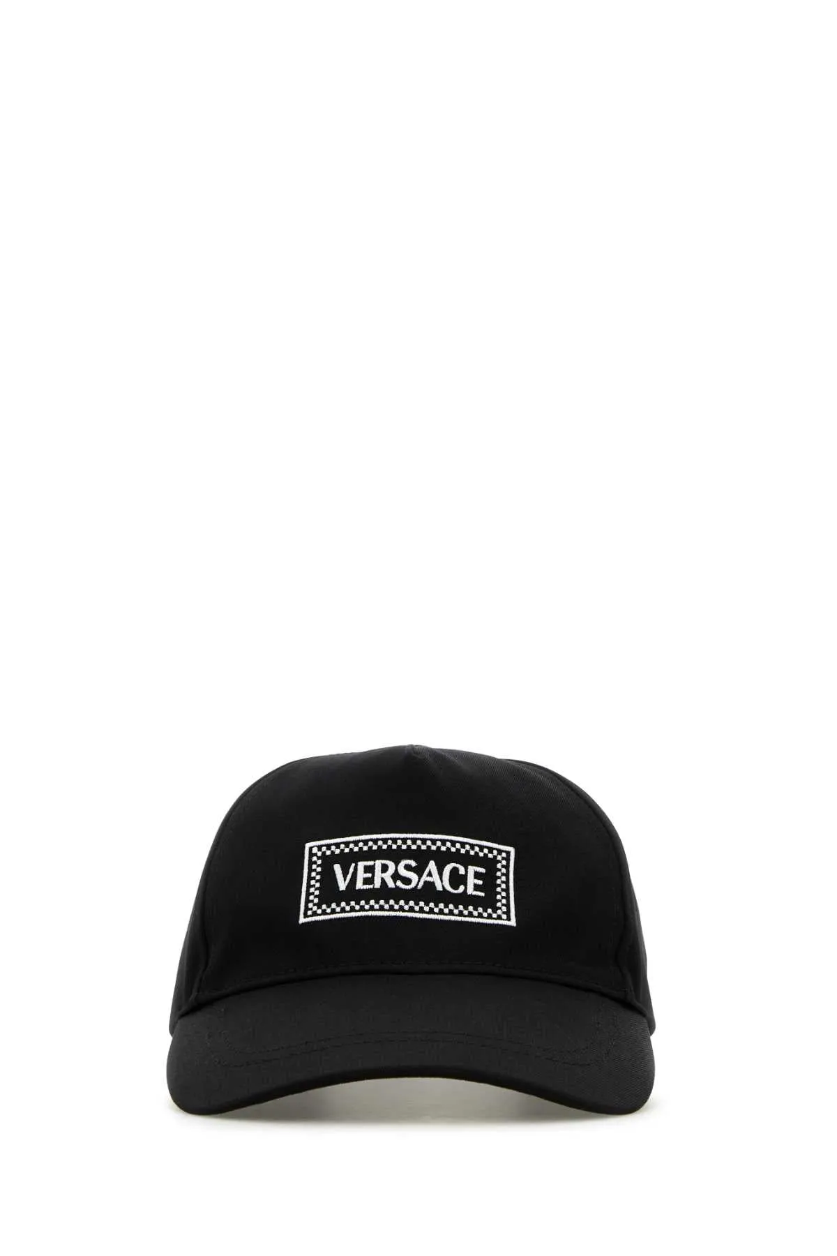 Versace Black Cotton Baseball Cap