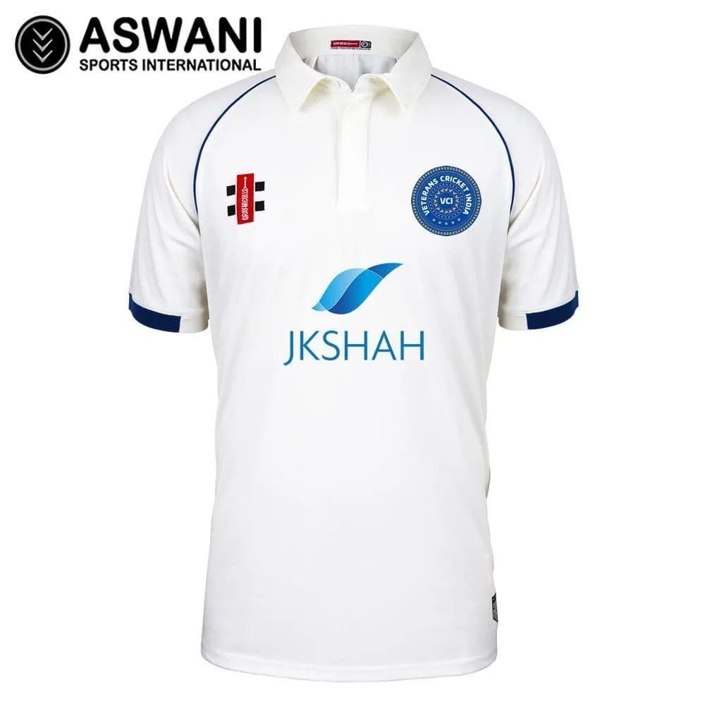 Veterans Cricket India Playing Shirt, Short Sleeve