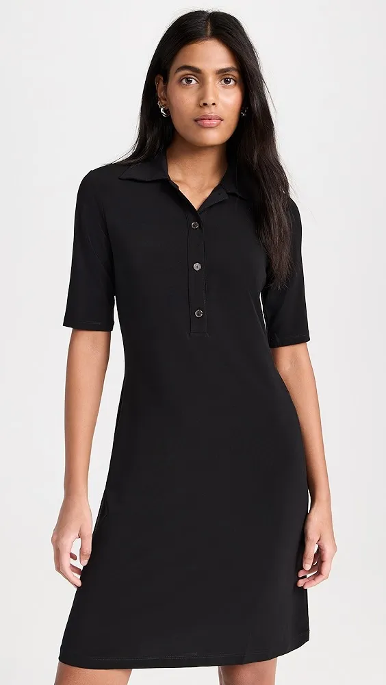 Vince   Elbow Sleeve Polo Dress 