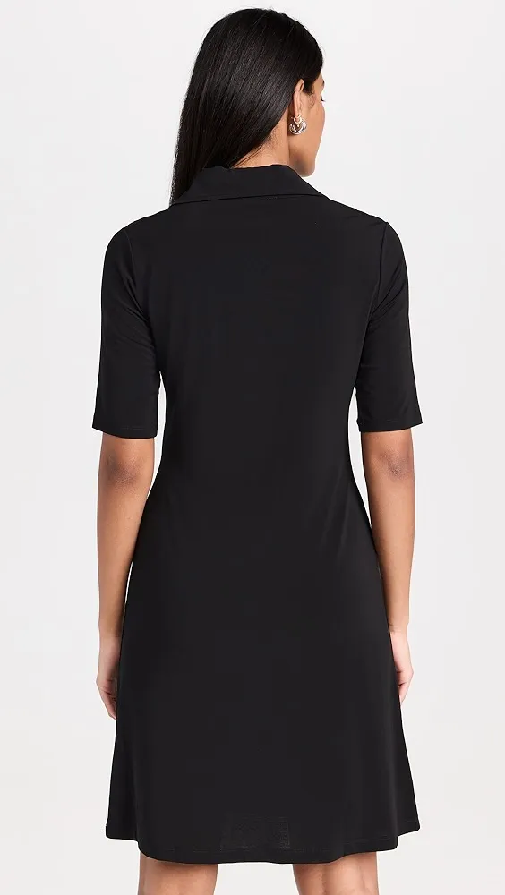 Vince   Elbow Sleeve Polo Dress 