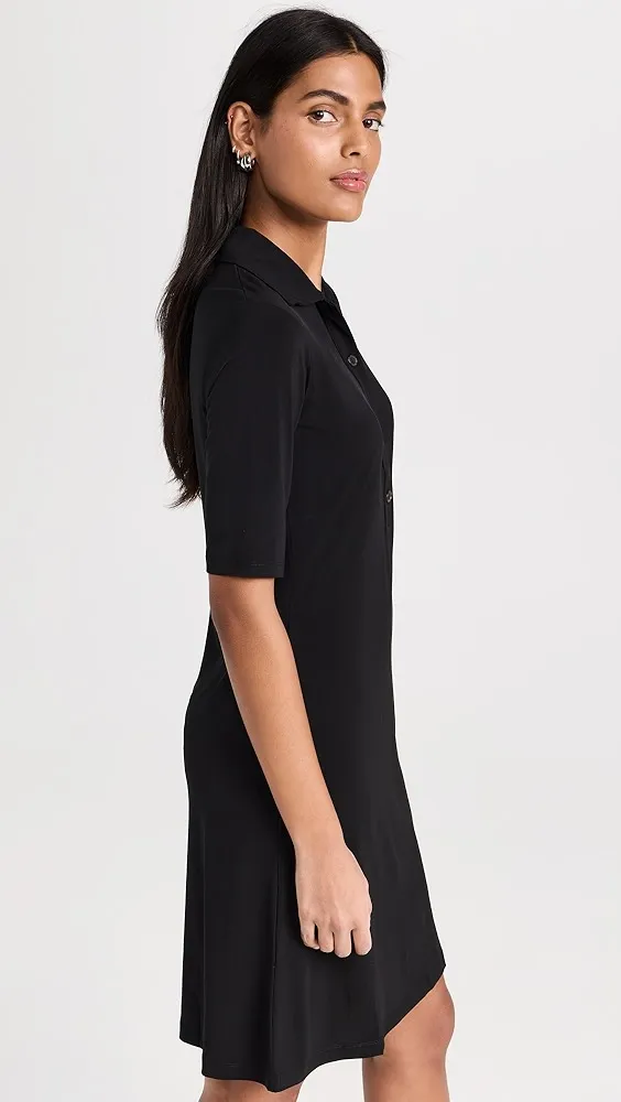 Vince   Elbow Sleeve Polo Dress 