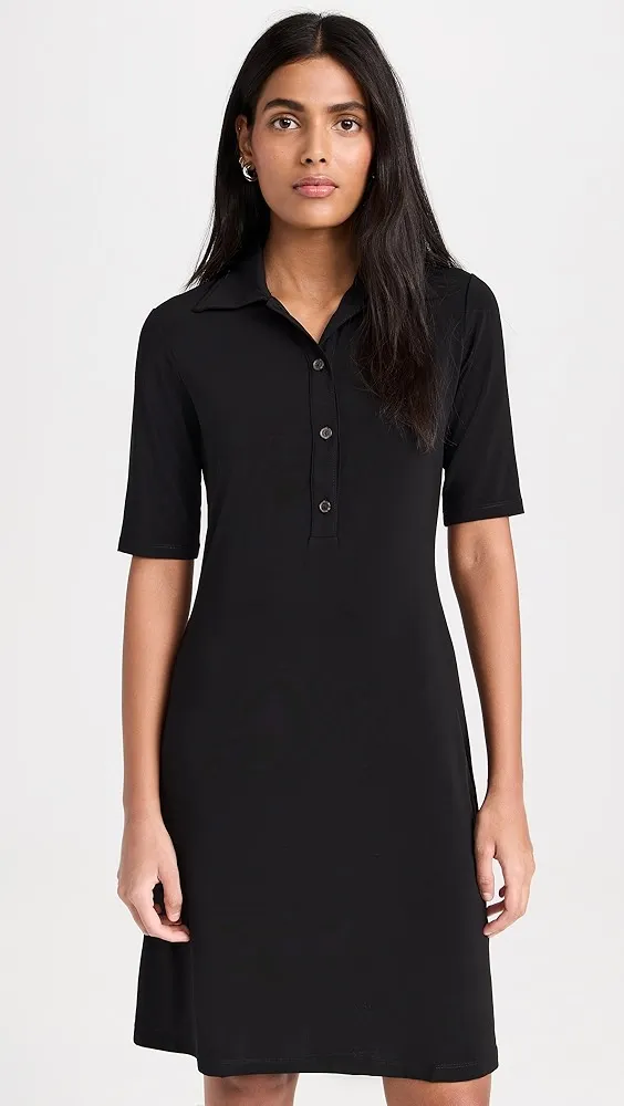 Vince   Elbow Sleeve Polo Dress 