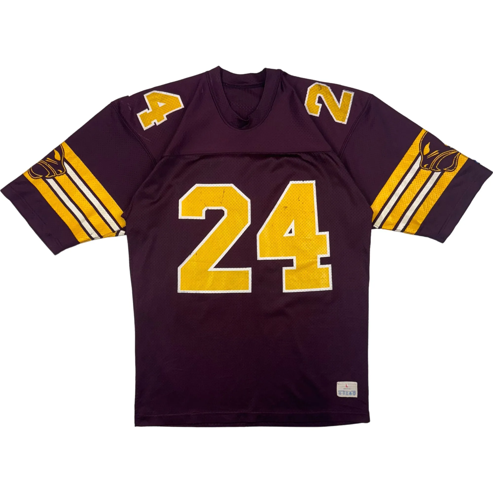 Vintage 80's American Football Maroon and Yellow Jersey Rare