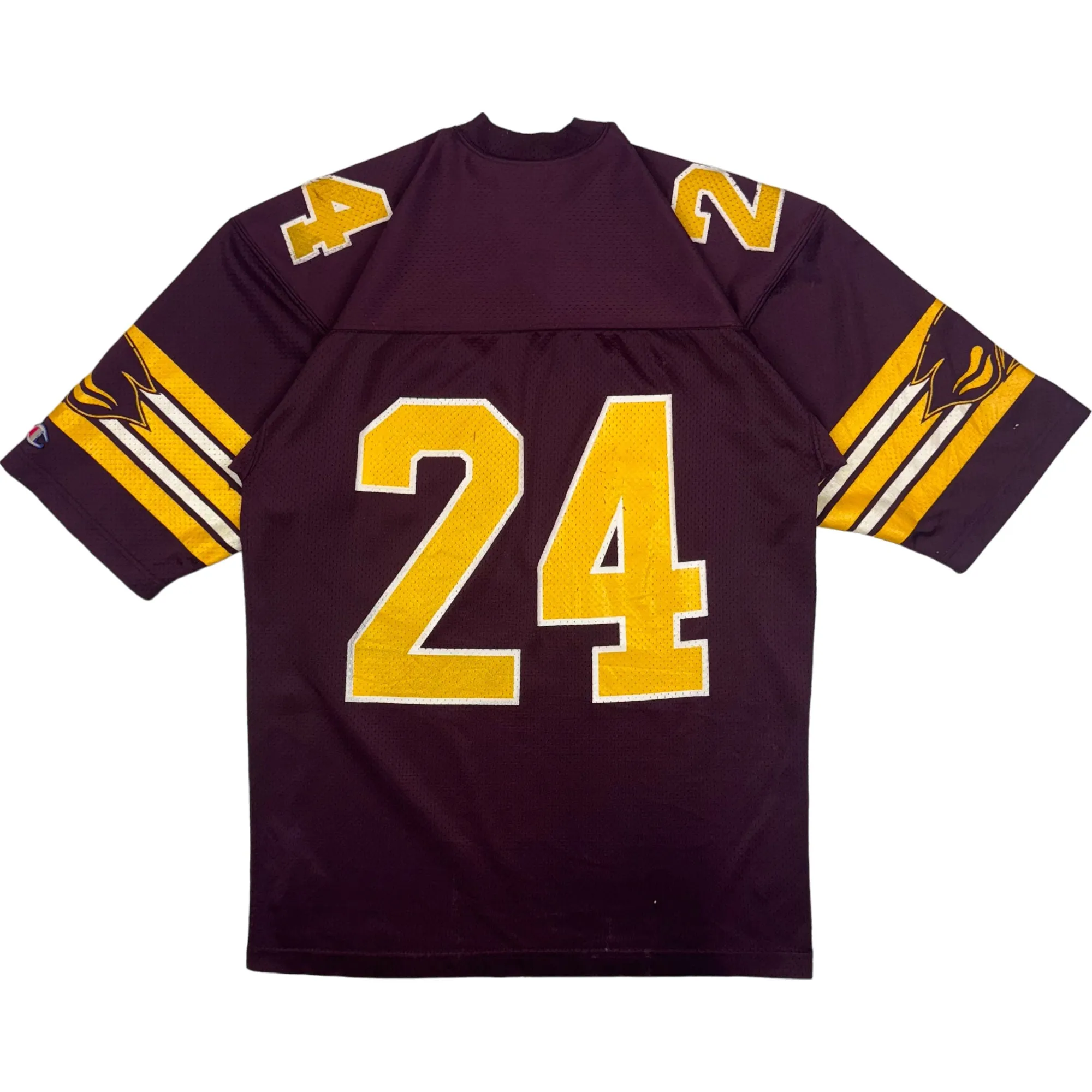 Vintage 80's American Football Maroon and Yellow Jersey Rare