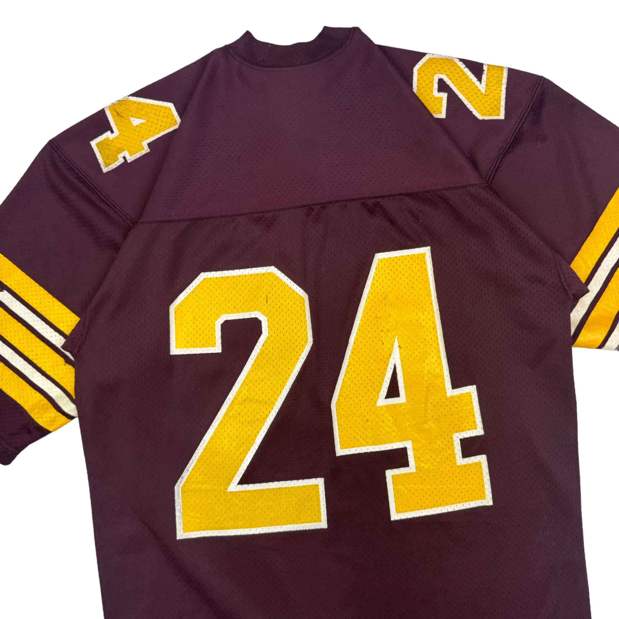 Vintage 80's American Football Maroon and Yellow Jersey Rare