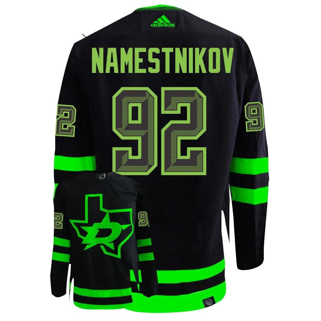 Vladislav Namestnikov Dallas Stars Adidas Primegreen Authentic NHL Hockey Jersey     