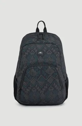 Wedge Backpack | Black Retro Ikat