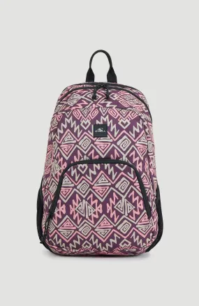 Wedge Backpack | Purple Retro Ikat