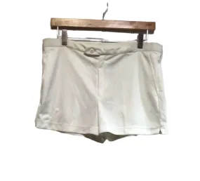 White Polyester Tennis Shorts (Size M)