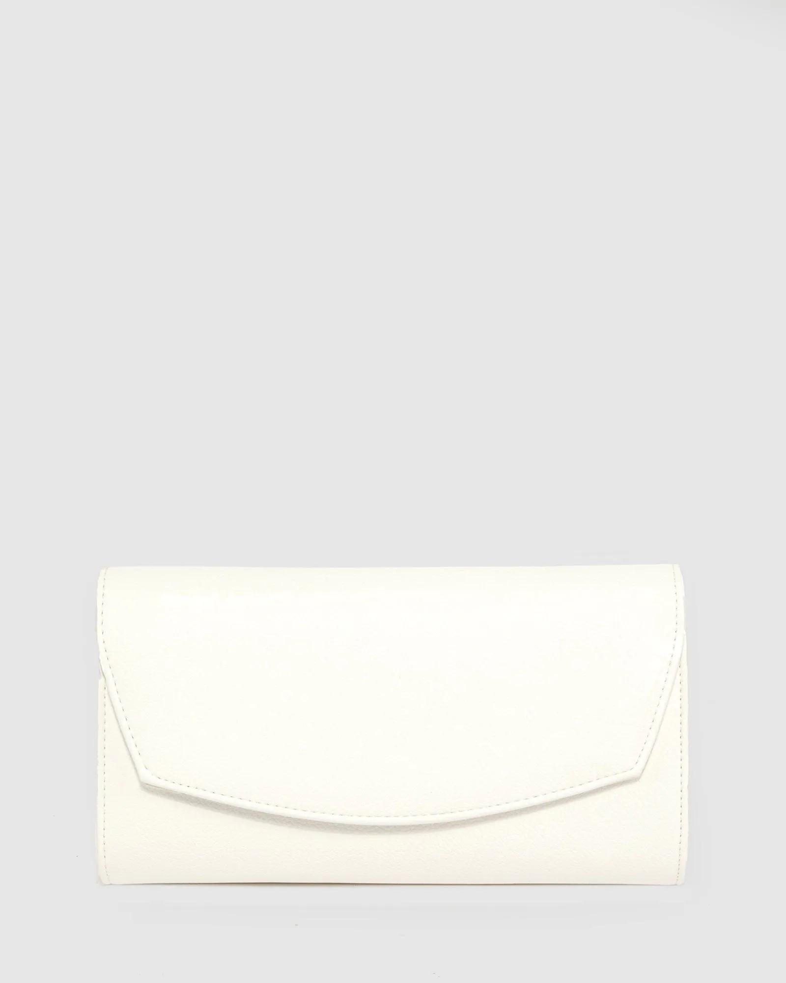 White Sammi Evening Clutch Bag