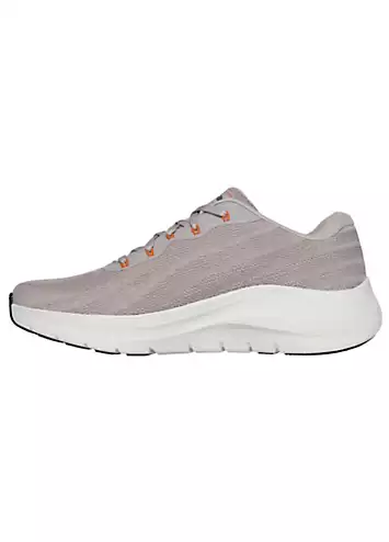 Wide Fit Arch Fit 2.0 Arch Fit Engineered Circular Knit Lace Up Trainers by Skechers | Look Again