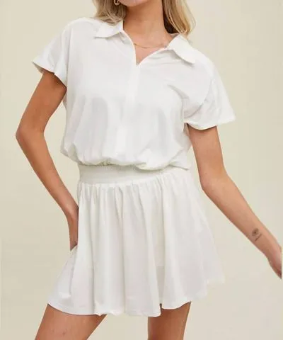 WISHLIST Olympian Tennis Romper