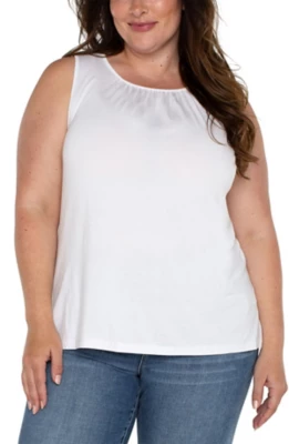 Women's Liverpool Los Angeles Plus Size A-Line Sleeveless Knit Tank Top