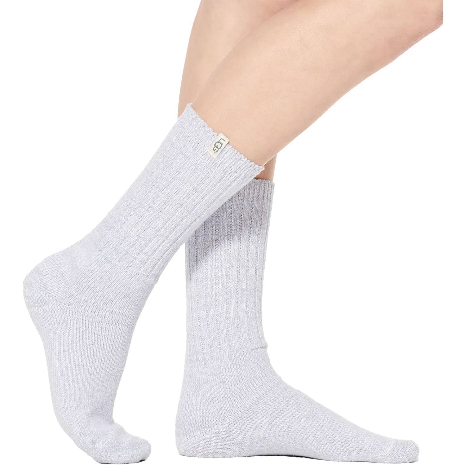 Women's UGG Rib Knit Slouchy Crew Sock Seal