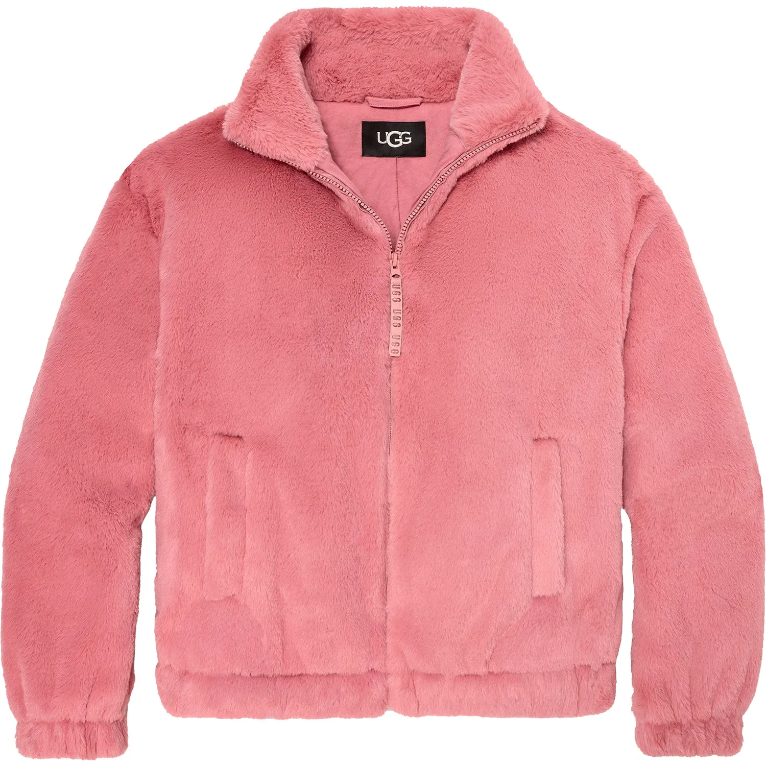 Women's UGG Tash Faux Fur Jacket Pink Cedar Synthetic