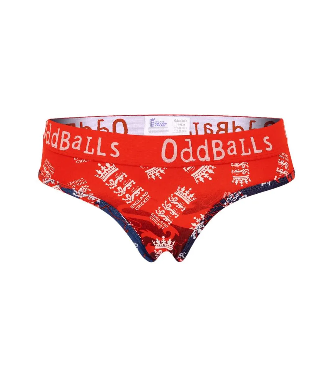 Womens/ladies england cricket it20 briefs red OddBalls