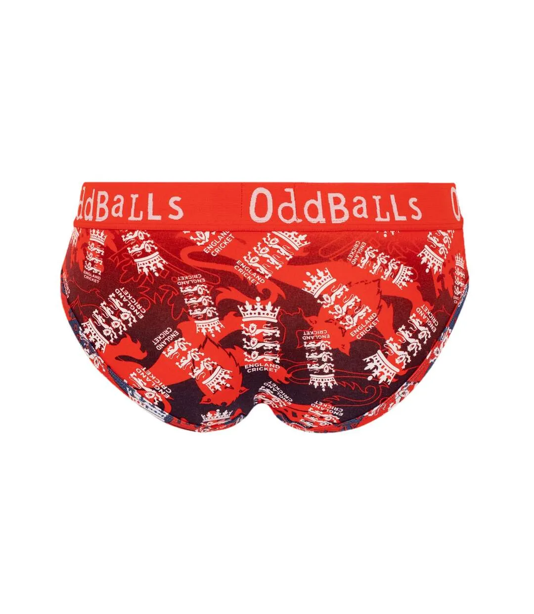 Womens/ladies england cricket it20 briefs red OddBalls