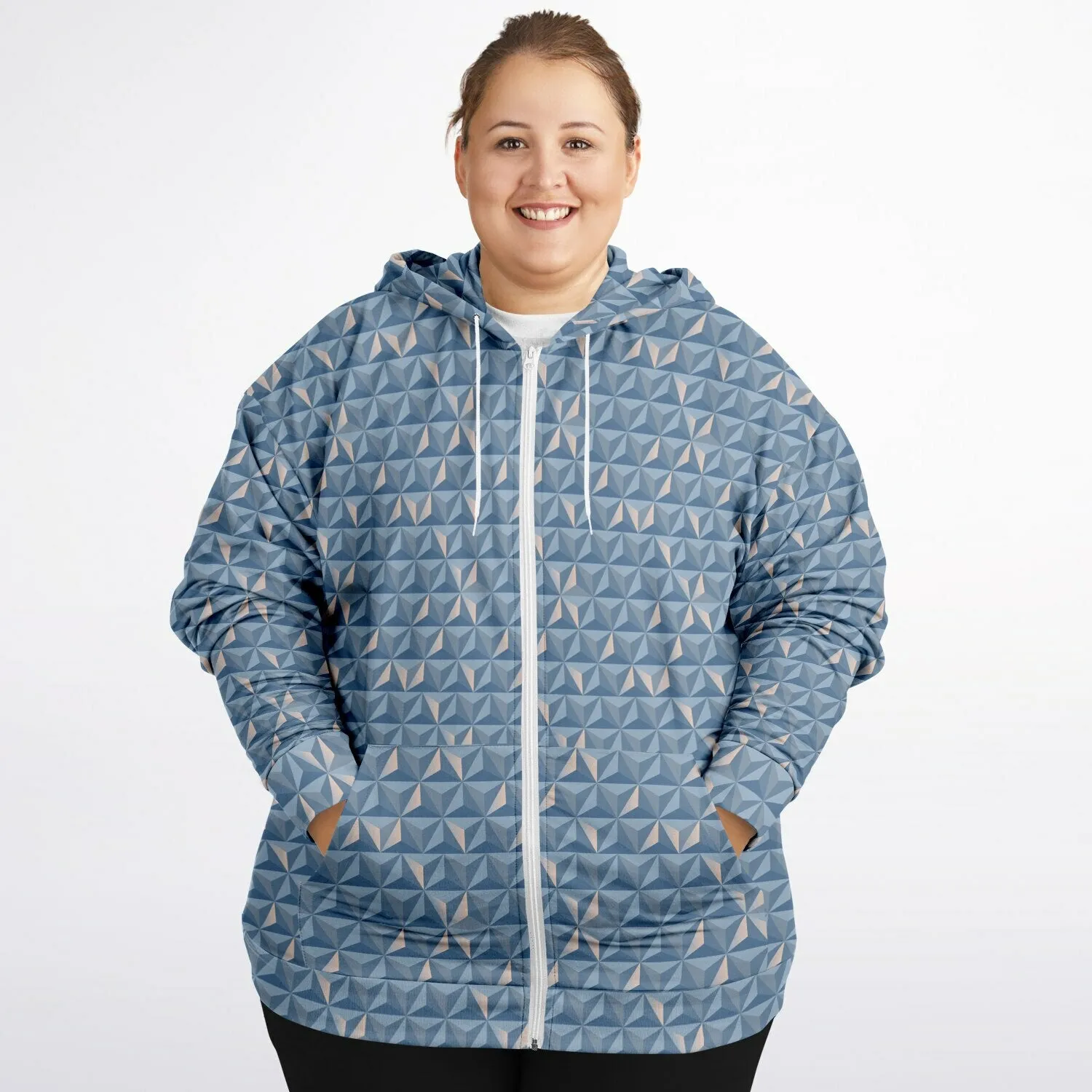 World Traveler Plus-size Unisex Zip Hoodie