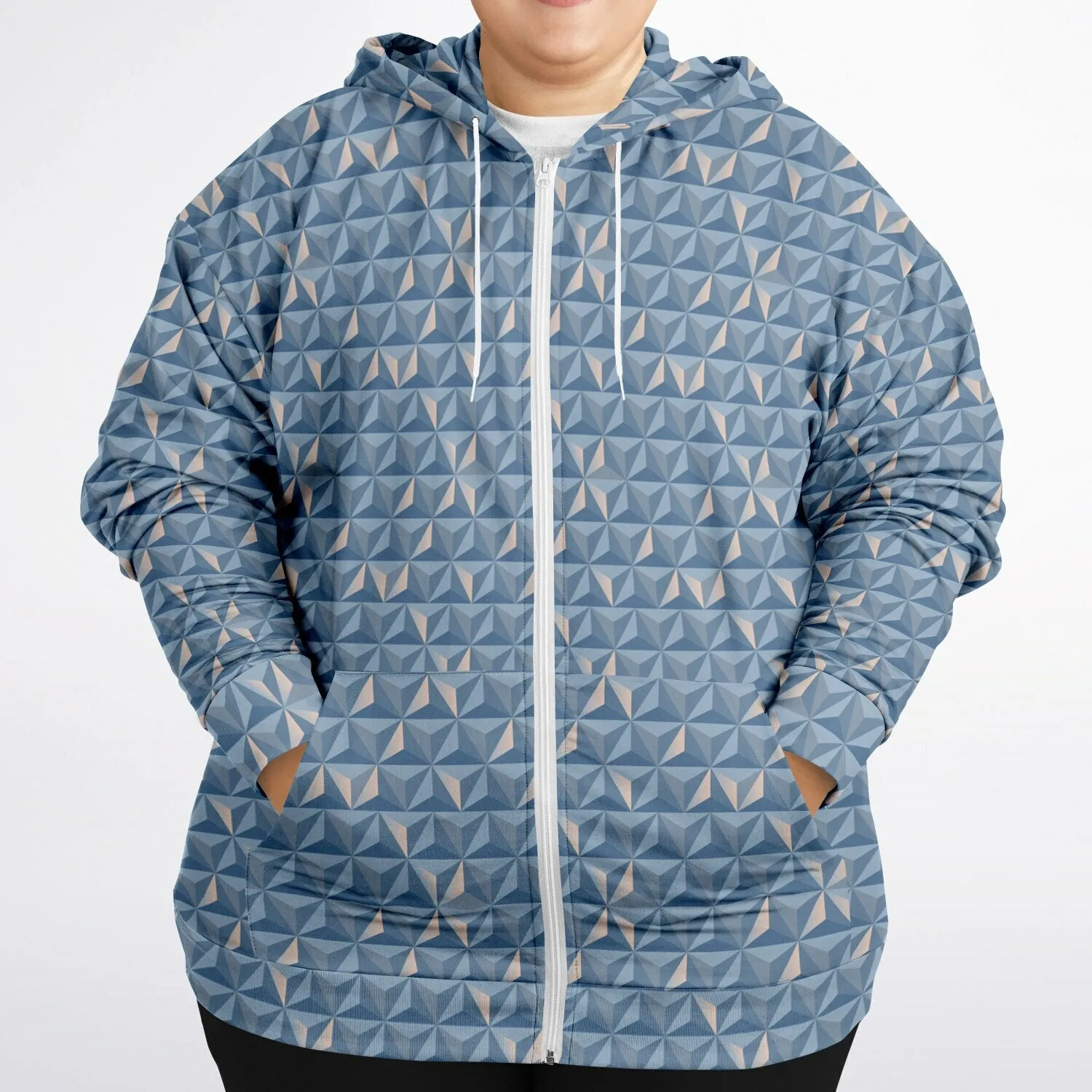 World Traveler Plus-size Unisex Zip Hoodie