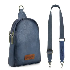 Wrangler Navy Crossbody Sling Bag