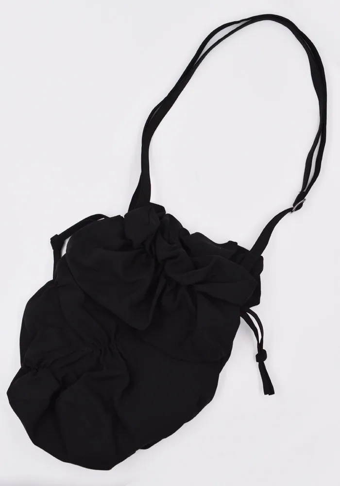 YOHJI YAMAMOTO DISCORD DG-I38-232-1-02 ANANAS SHOULDER BAG BLACK