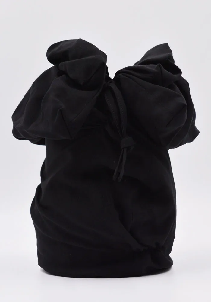 YOHJI YAMAMOTO DISCORD DG-I38-232-1-02 ANANAS SHOULDER BAG BLACK