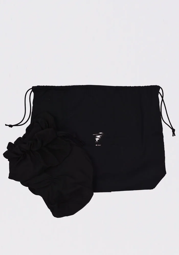 YOHJI YAMAMOTO DISCORD DG-I38-232-1-02 ANANAS SHOULDER BAG BLACK